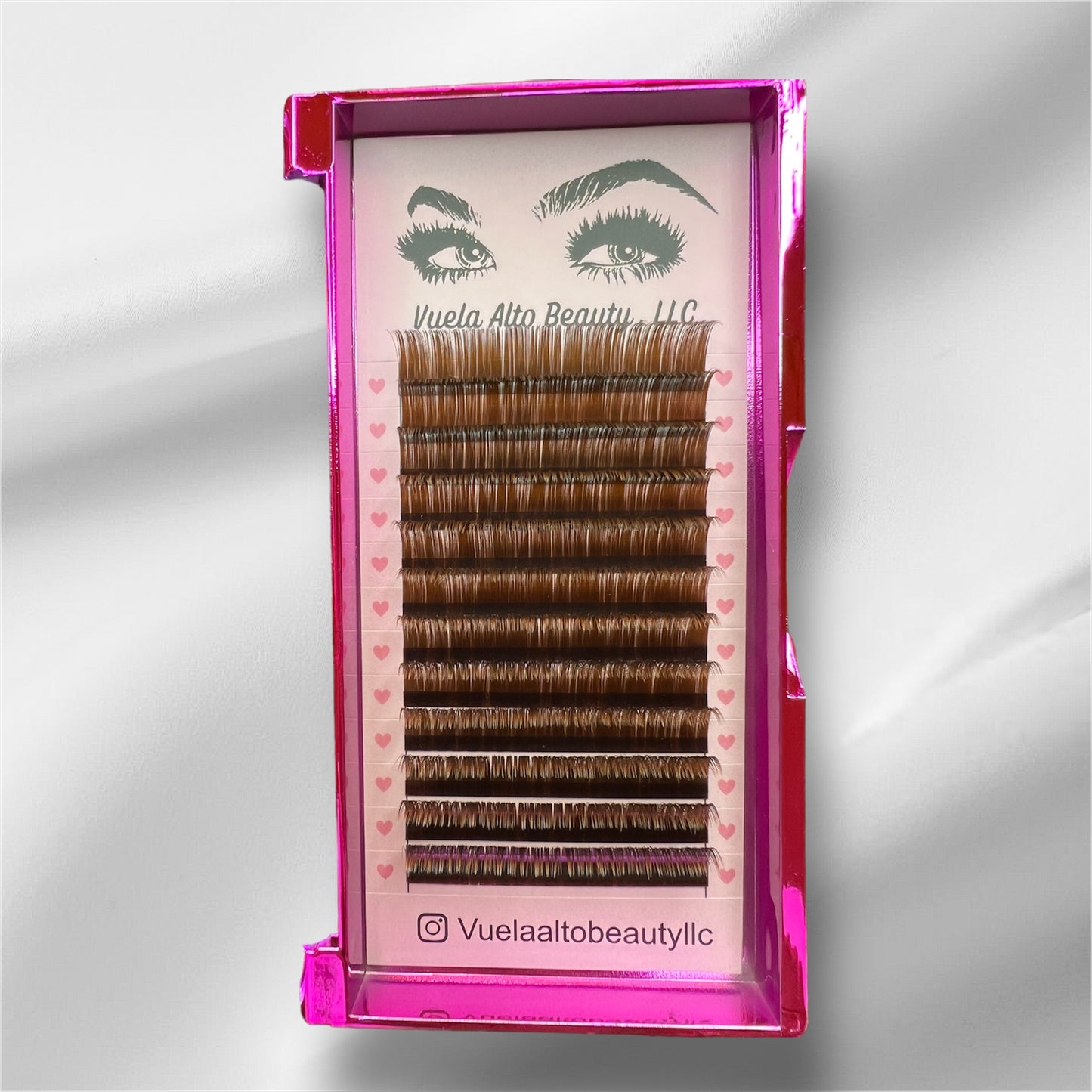 Matte Medium Brown Volume Lashes